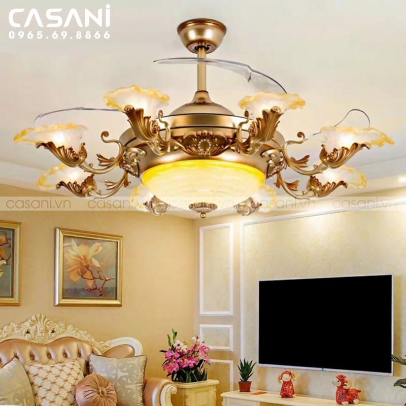 Shop đèn Casani đang bày bán các loại đèn quạt trần đẹp nào?