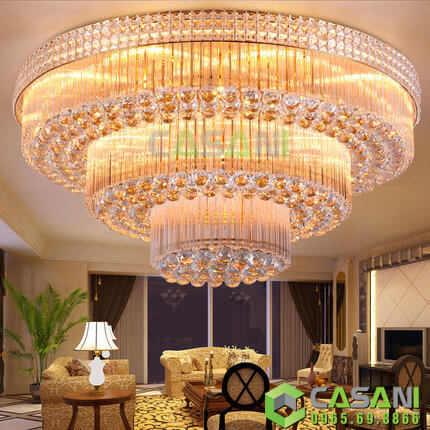 Bỏ túi 3 lưu ý vàng khi mua đèn mâm pha lê trang trí
