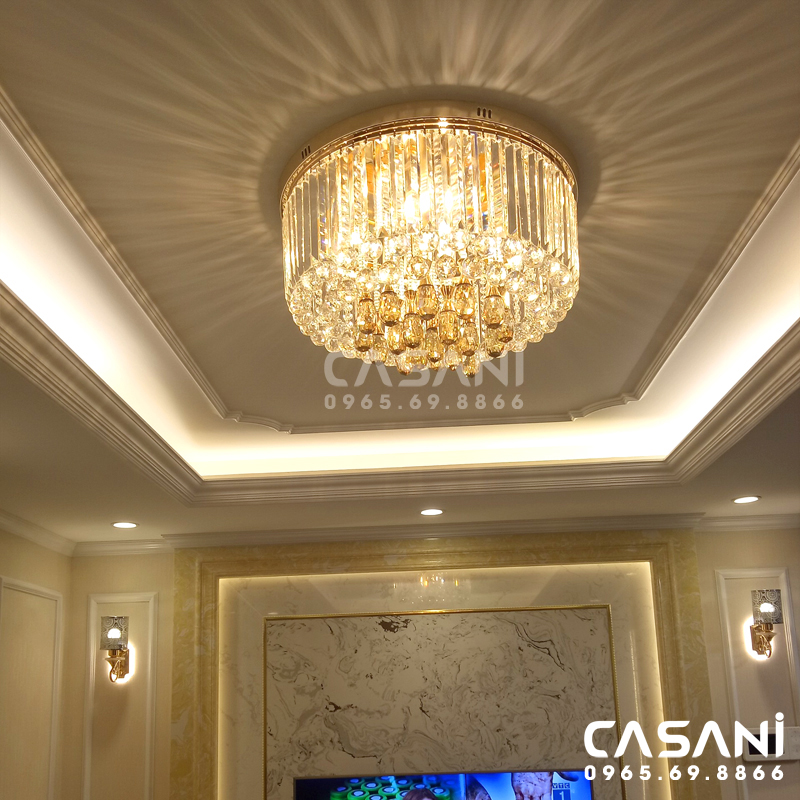 Bỏ túi 3 lưu ý vàng khi mua đèn mâm pha lê trang trí