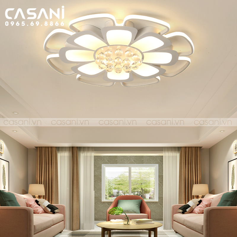 Đèn mâm led có phù hợp lắp đặt cho trần nhà bê tông không?