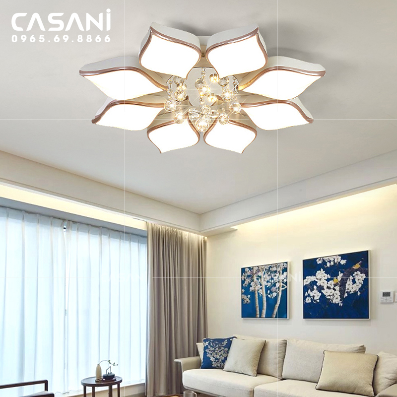 Đèn mâm led có phù hợp lắp đặt cho trần nhà bê tông không?